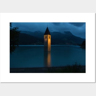 Reschensee by Night Posters and Art